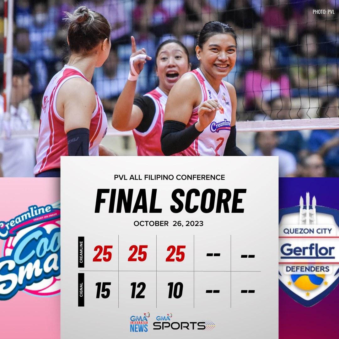 GMA News - The Creamline Cool Smashers made quick work of... | Facebook
