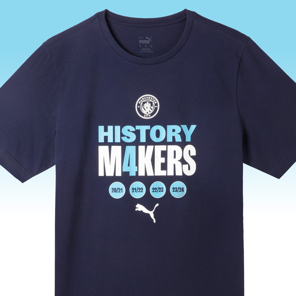 Soccer マンチェスターシティ 優勝記念tシャツ サッカー 予約ECM32