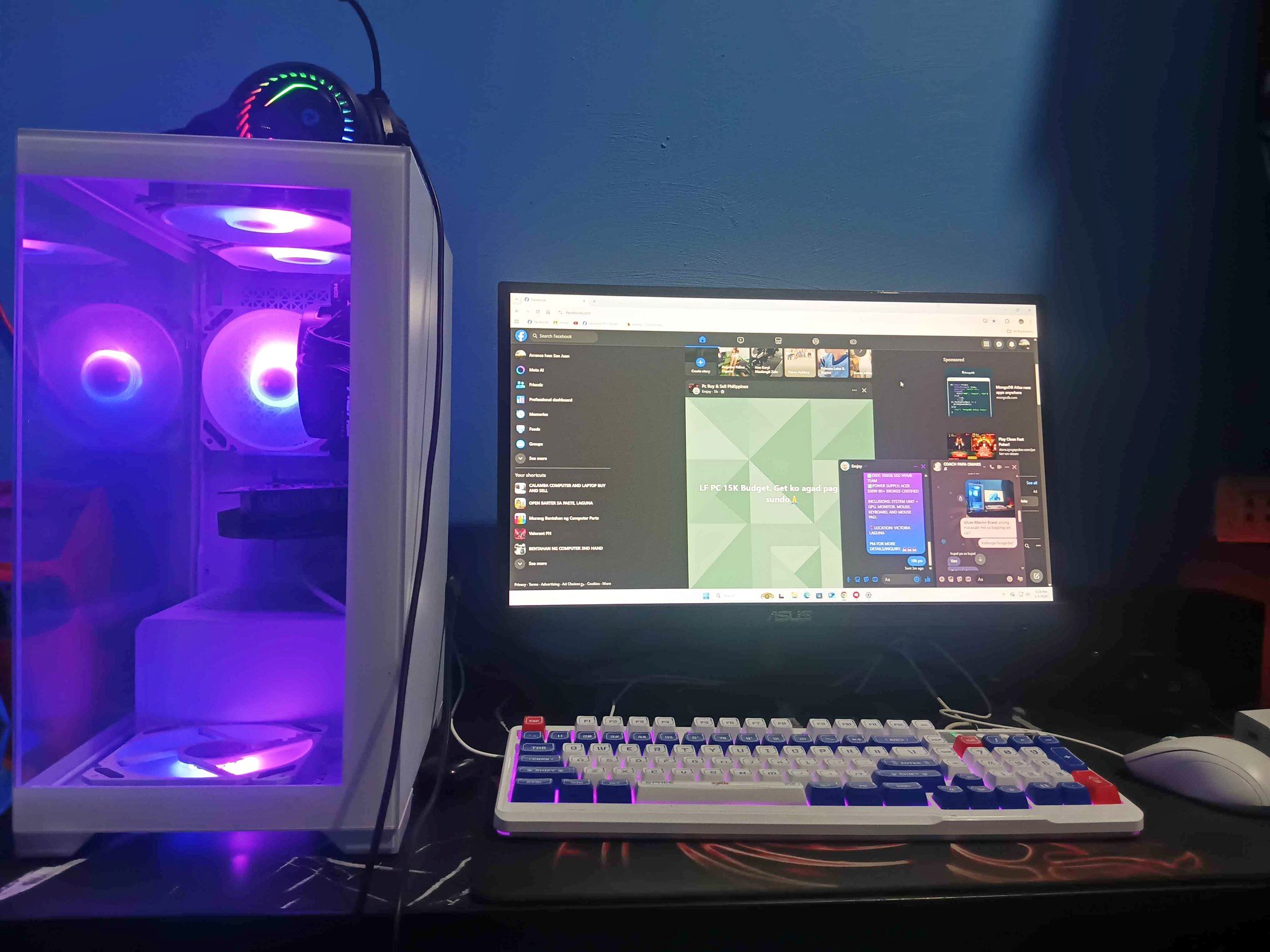 RYZEN 5 5600GT + GEFORCE 1050 GAMING PC SET FOR SALE. - Desktop ...