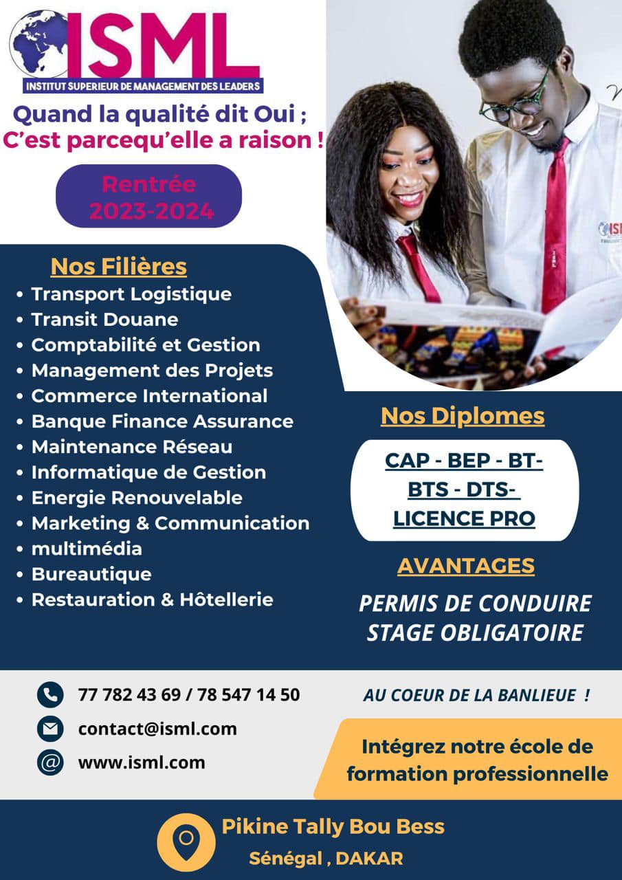ISML _ Institut Supérieur de Management des Leaders