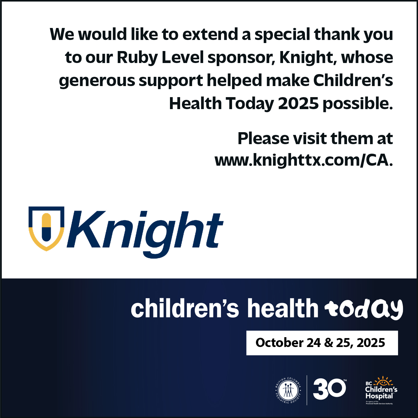 The BC - Please join us in thanking Knight as a Ruby Level sponsor of ...