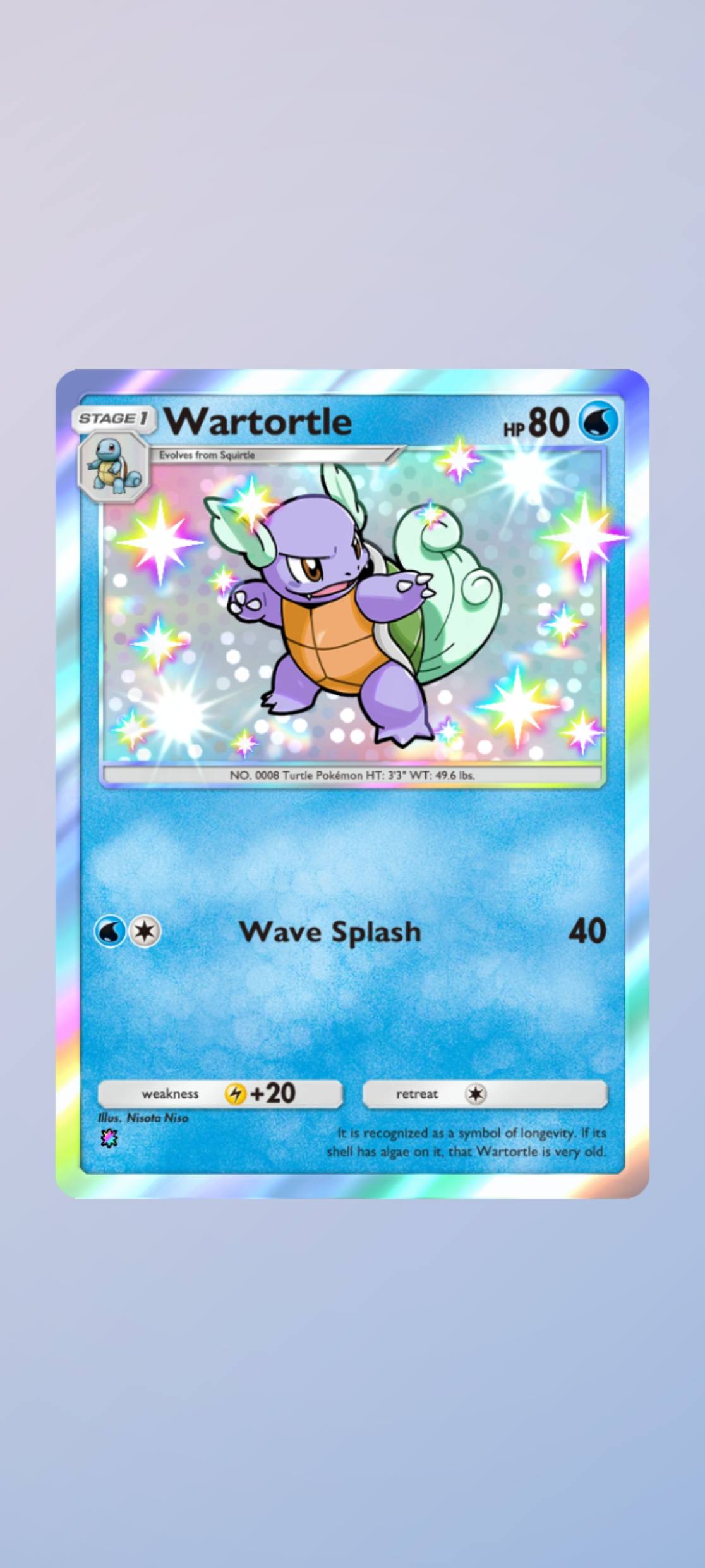 shiny squirtle pokemon card 6IV-EV Trained for Pokmon Scarlet & Violet  Battle Ready  Pokemon4Ever Colorless Artist 2024 SHINY POKEMON Card #007