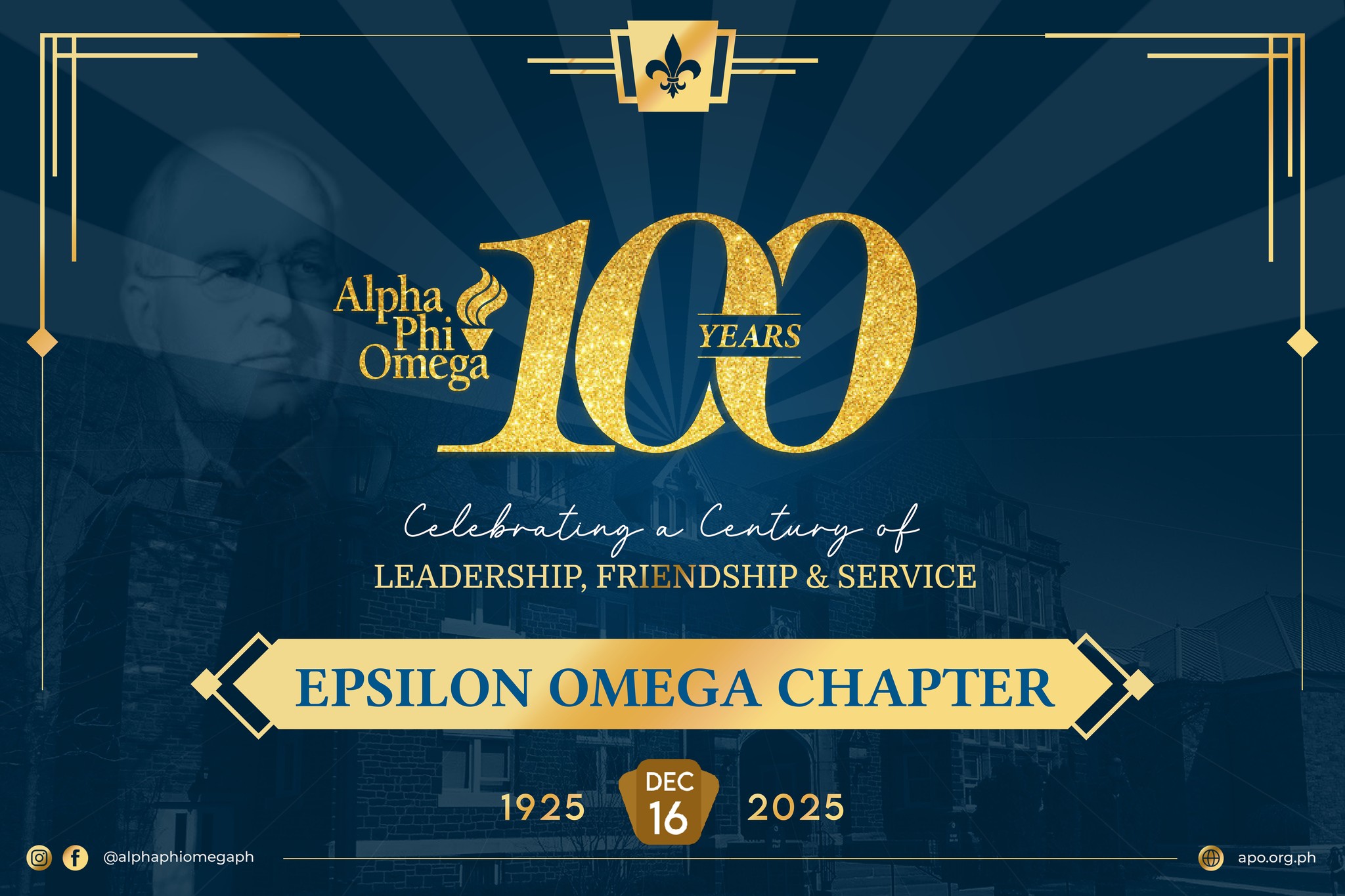 Alpha - 𝐀𝐥𝐩𝐡𝐚 𝐏𝐡𝐢 𝐎𝐦𝐞𝐠𝐚 𝐑𝐨𝐚𝐝 𝐭𝐨 𝟏𝟎𝟎 𝐲𝐞𝐚𝐫𝐬 💛💙⚜️ | Facebook