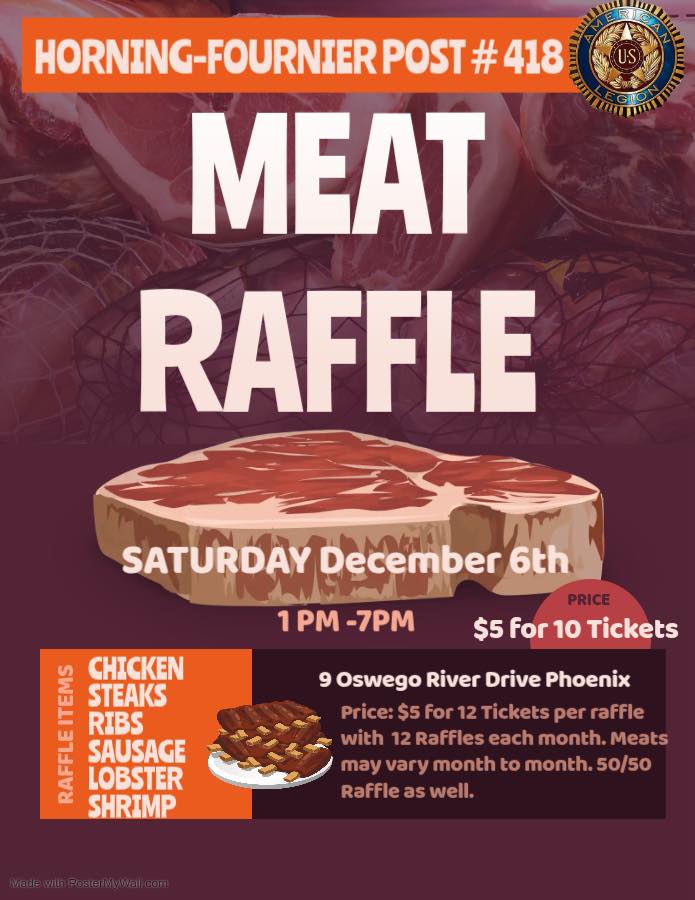 The mighty Meat... - American Legion Post 418 Phoenix, NY | Facebook