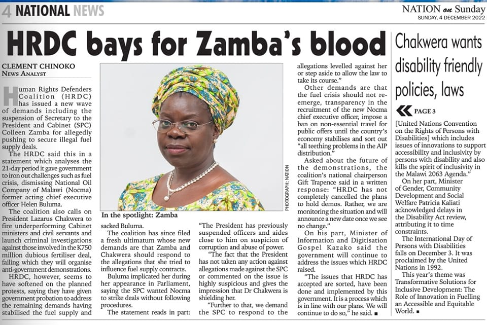 Human Rights Defenders Coalition - Malawi | Lilongwe