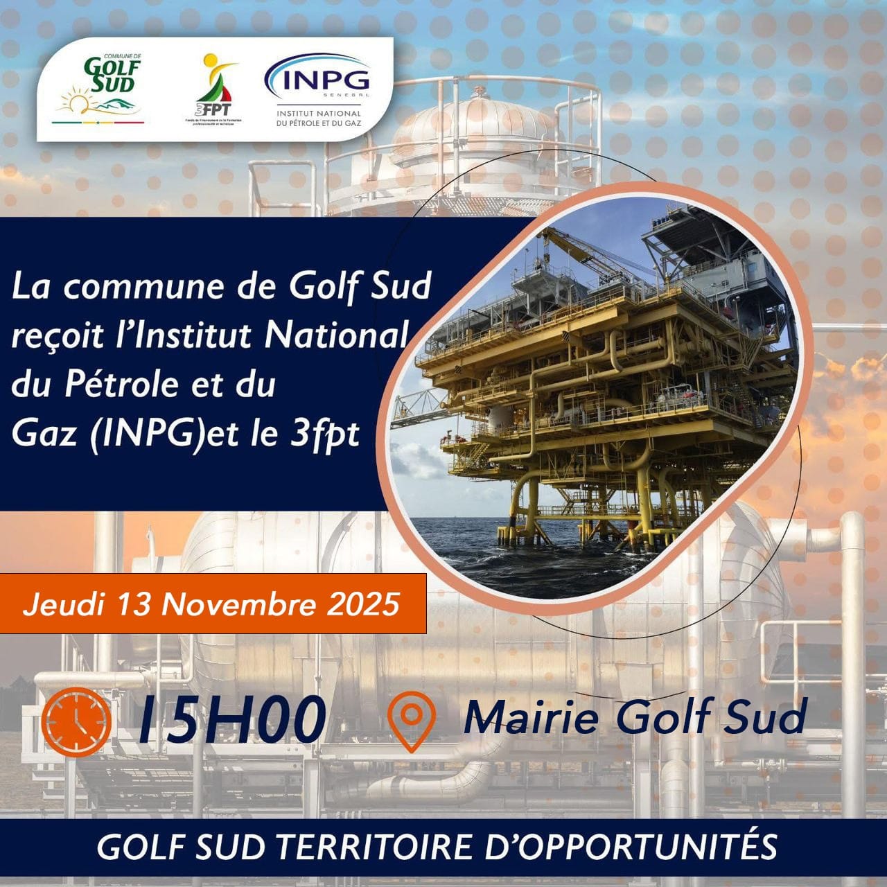 Mairie - #INPG La commune de Golf Sud reçoit l'institut National du ...