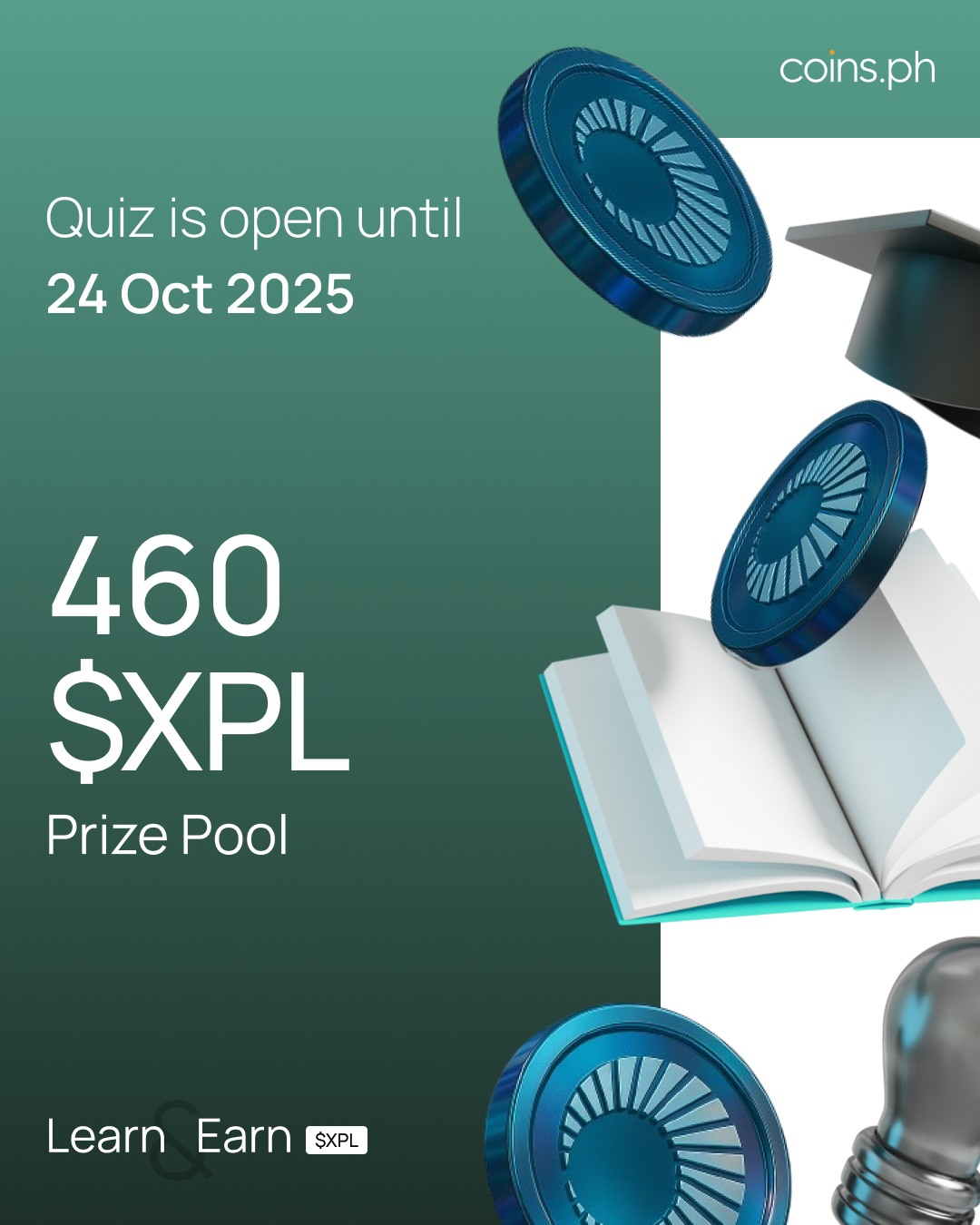 Coins.ph - The Plasma Learn & Earn Quiz is now officially OPEN! 🚨 How ...
