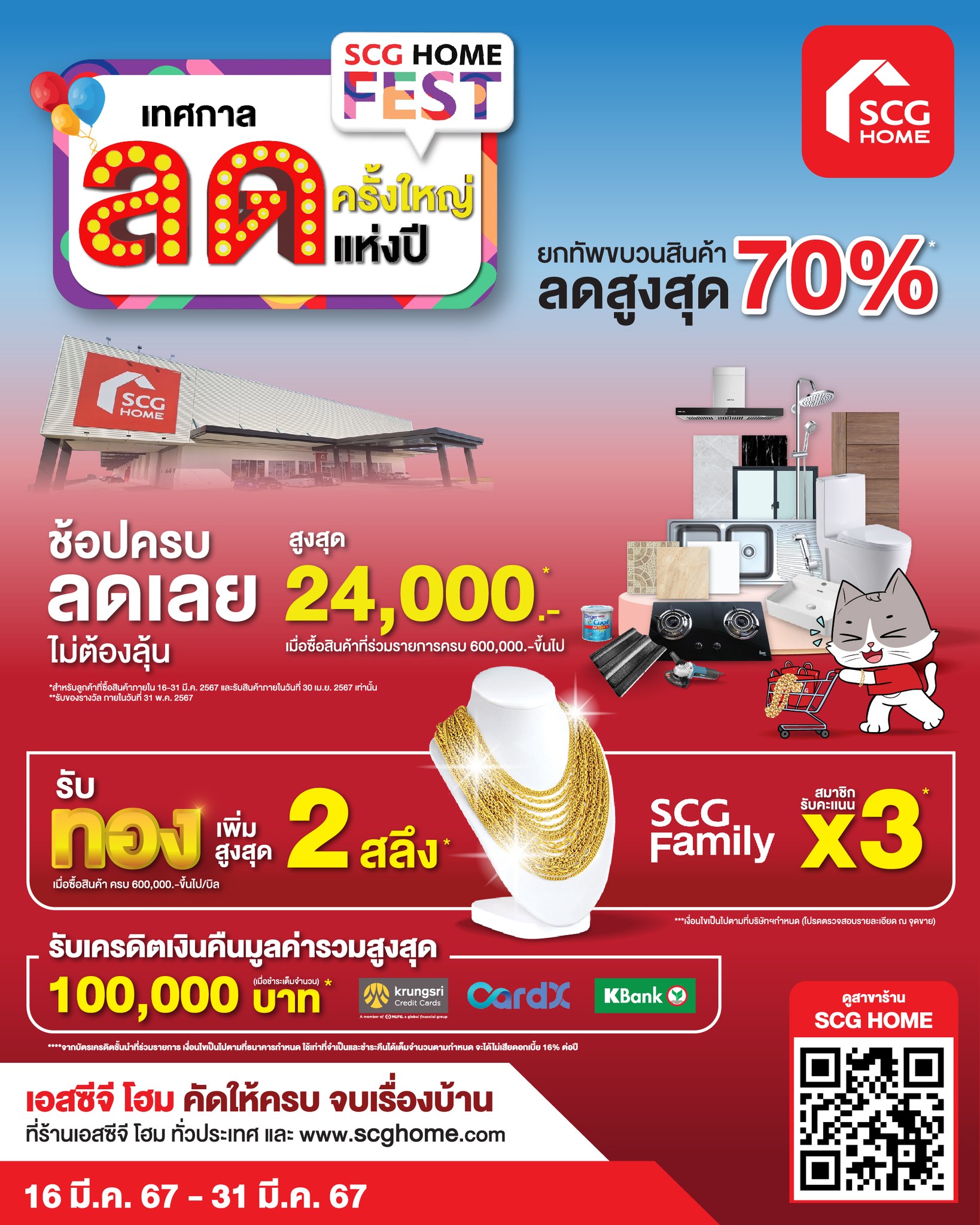 SCG - อีกสองวัน เตรียมช้อปสินค้าเพื่อบ้านแบบลดจัดเต็มได้เล้ย SCG HOME ...