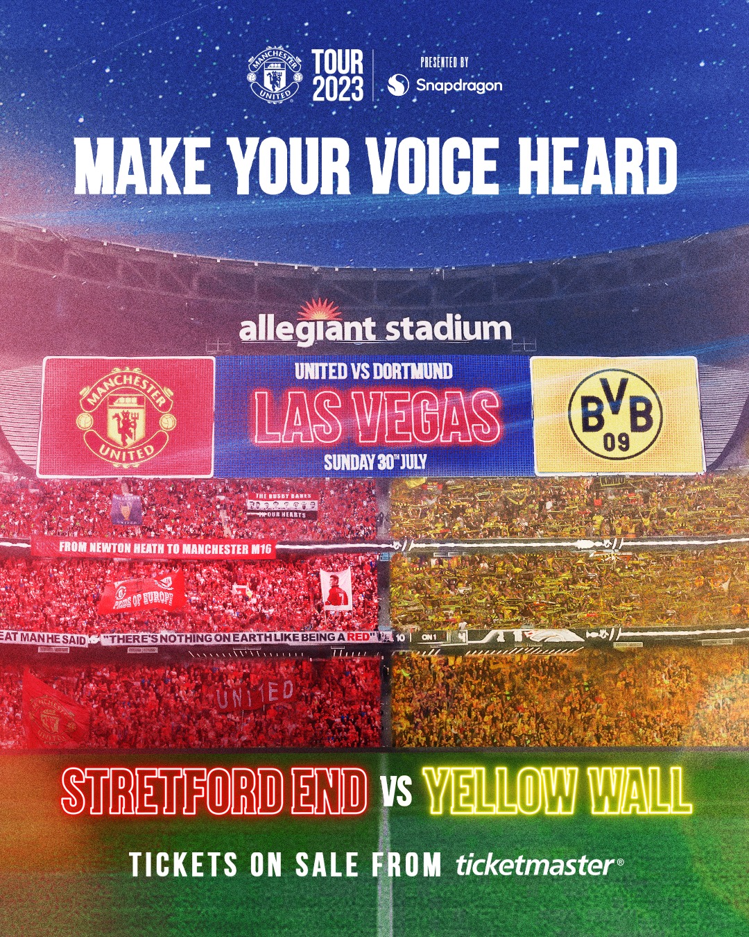 🇺🇸 We're recreating the Stretford End... - Manchester United