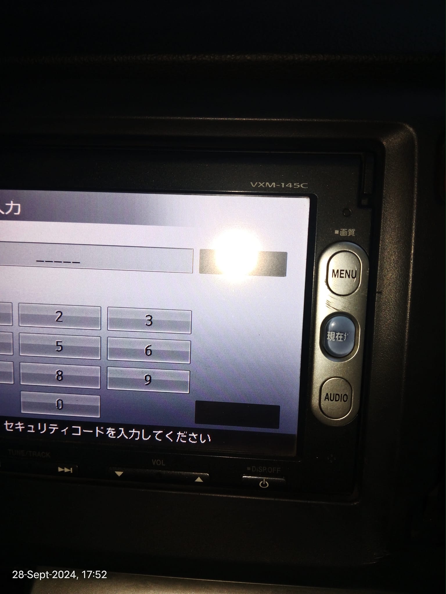 Honda Gathers # VXM 152VFI Radio Unlocking code available now