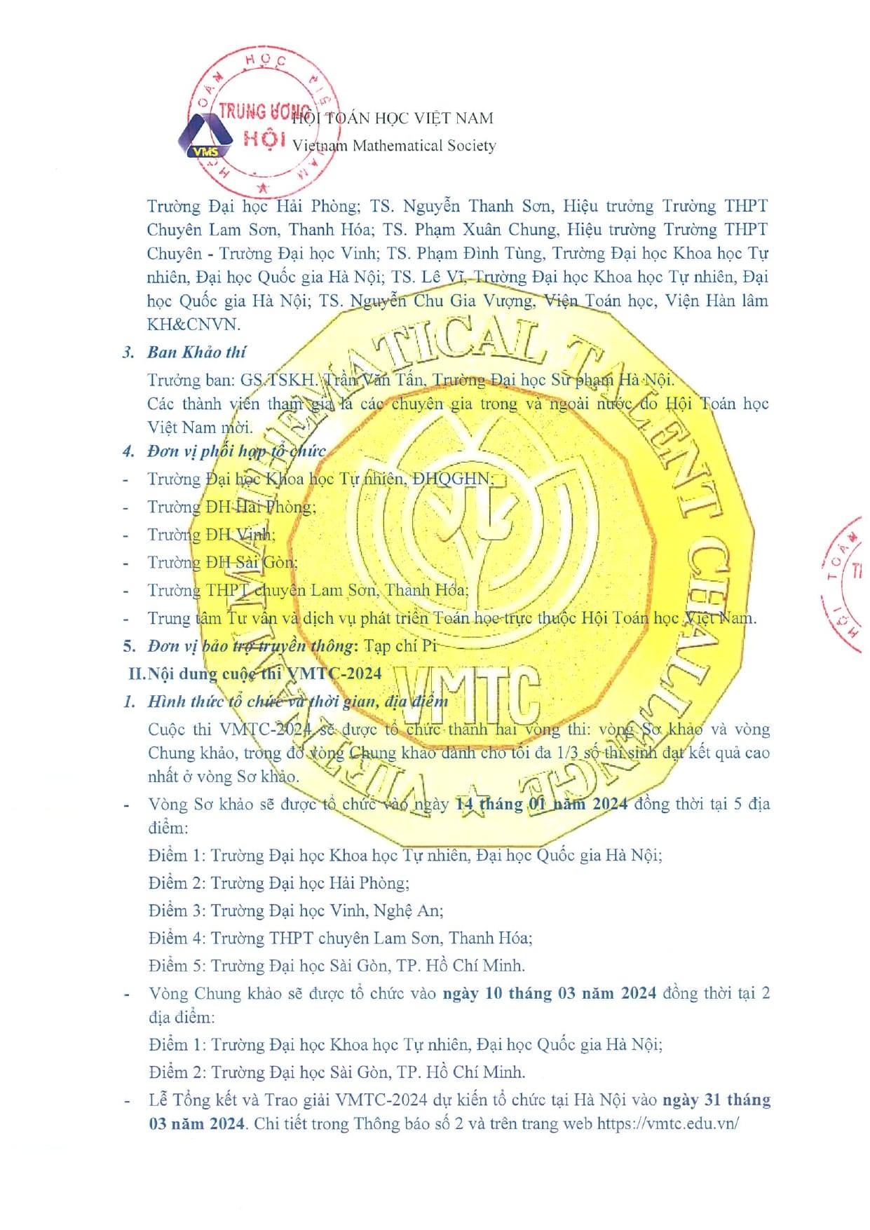 Thách thức Tài năng Toán học Việt Nam- VMTC | Hanoi
