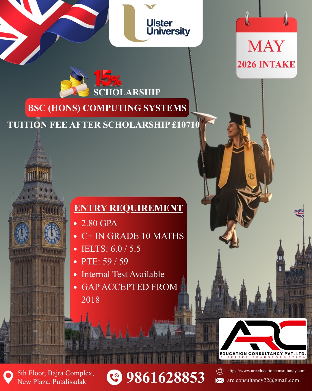 🎓 May 2026 intake is now open... - ARC Education Consultancy | Facebook