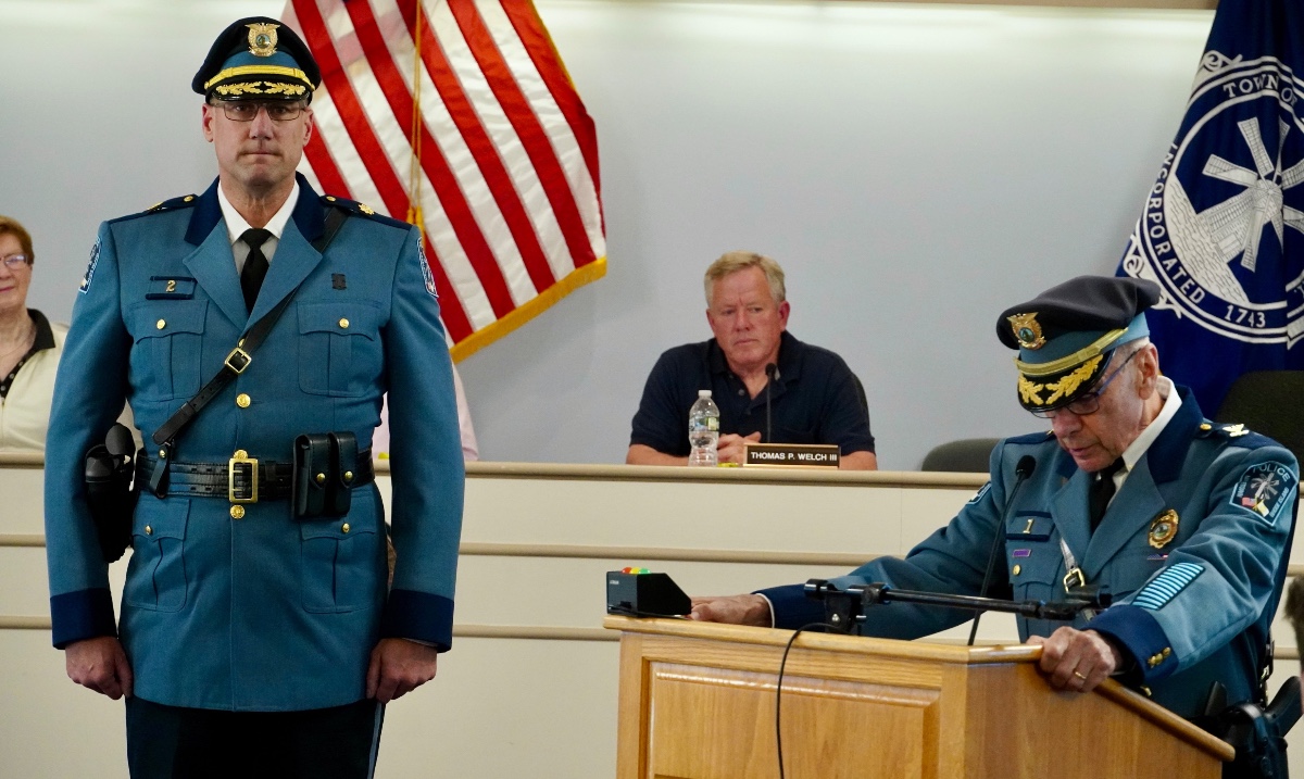 Major Jason Ryan was sworn in as... - Town of Middletown, RI | Facebook