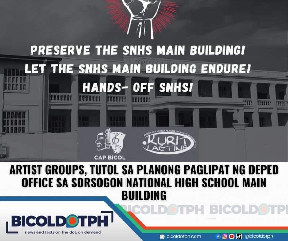 BicoldotPH - Artist groups sa Bicol, tutol sa planong...