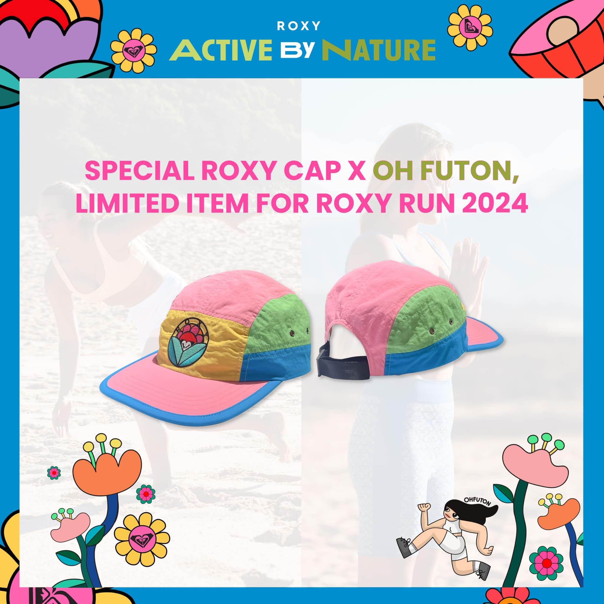 Roxy - ประกาศ ตามหาผู้โชคดีที่จะได้เป็นเจ้าของหมวก Roxy x Oh futon ...