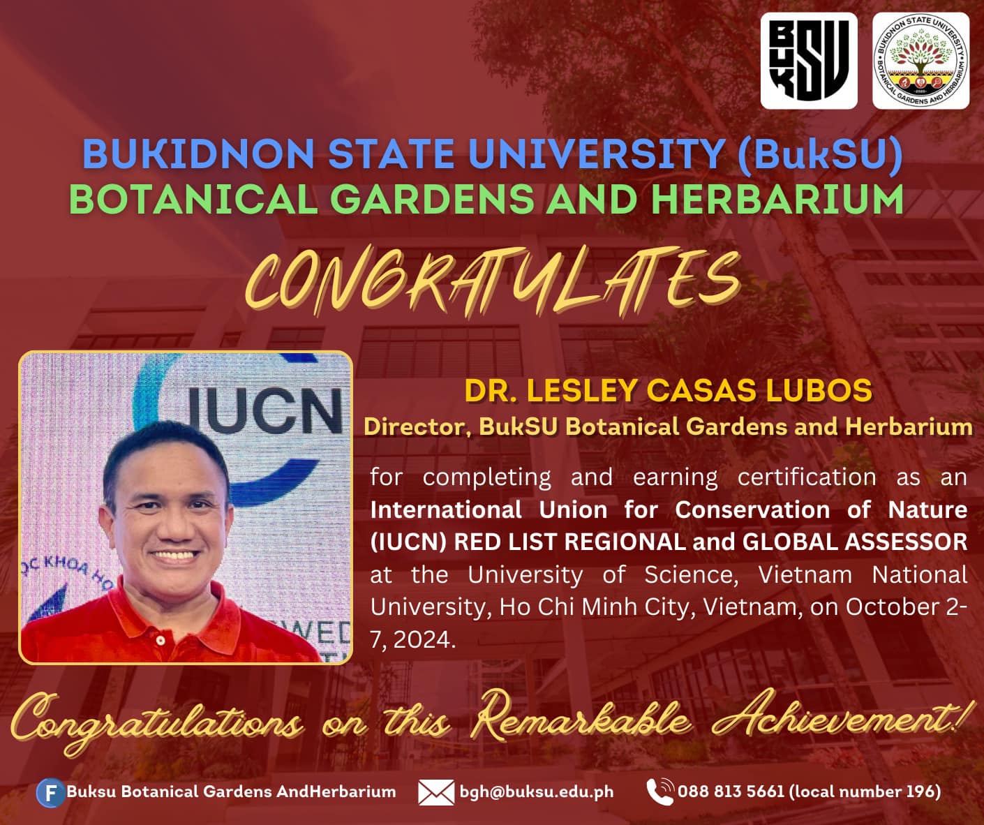 Buksu Botanical - Bukidnon State University (BukSU) Botanical Gardens ...