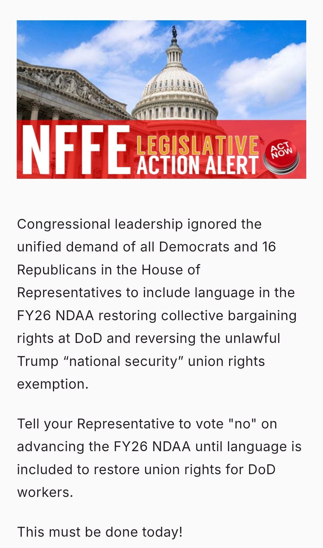 NFFE - Vote is at 4pm eastern today! https://actionnetwork.org/letters ...