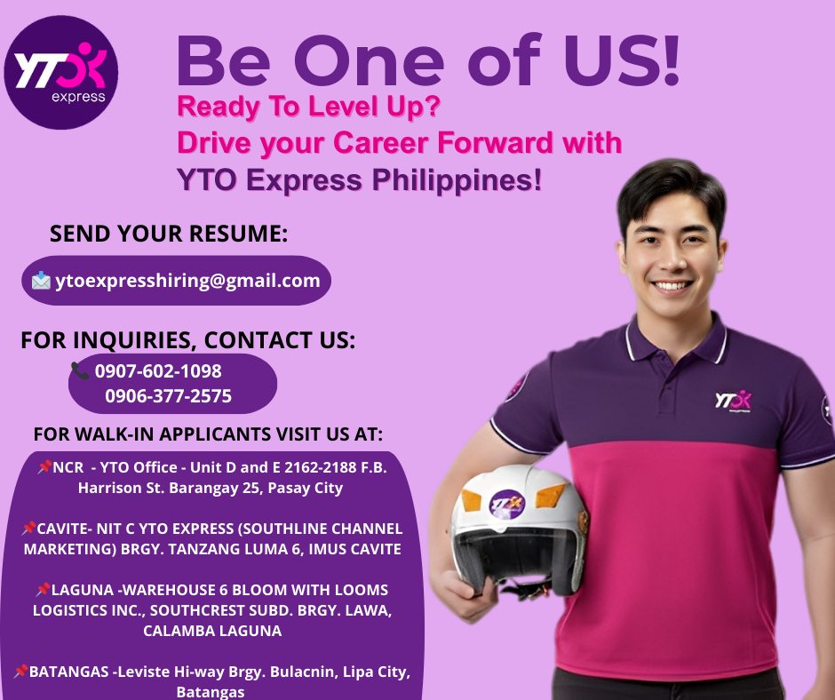 YTO Express... - YTO Express Careers-Philippines