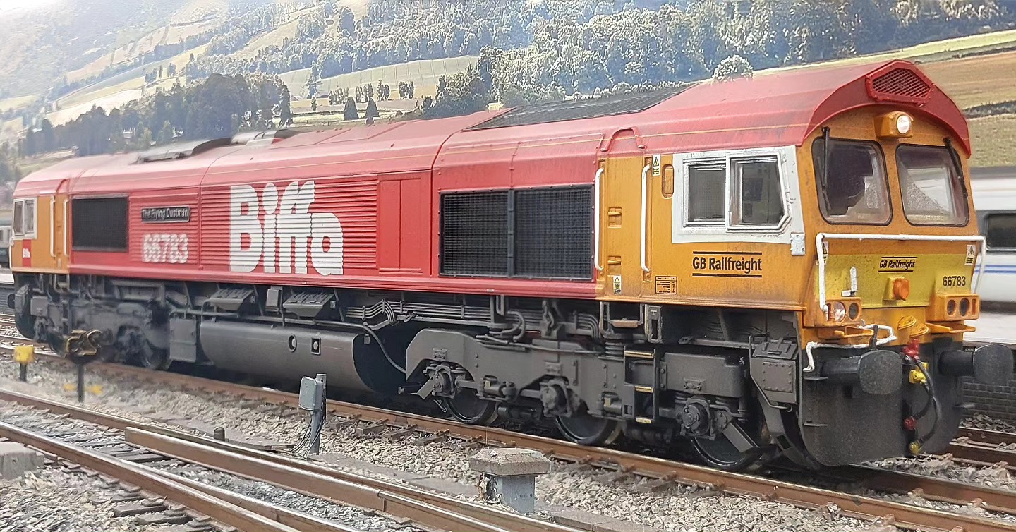 A suitably grubby 66783 stands at... - Colwick Park TMD
