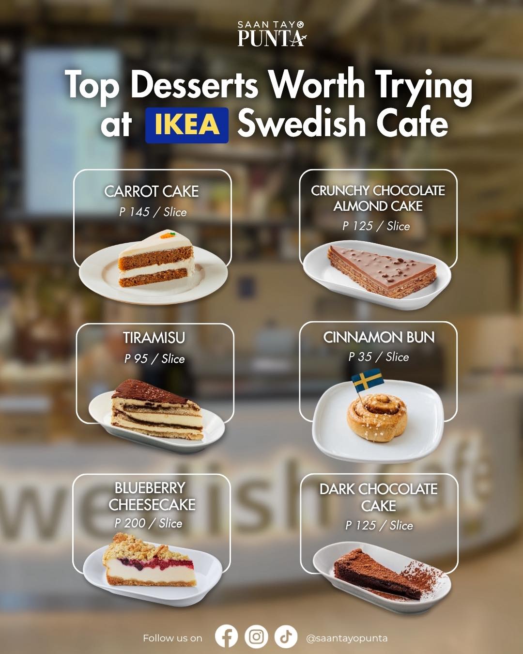 Ikea swedish cafe desserts to try
