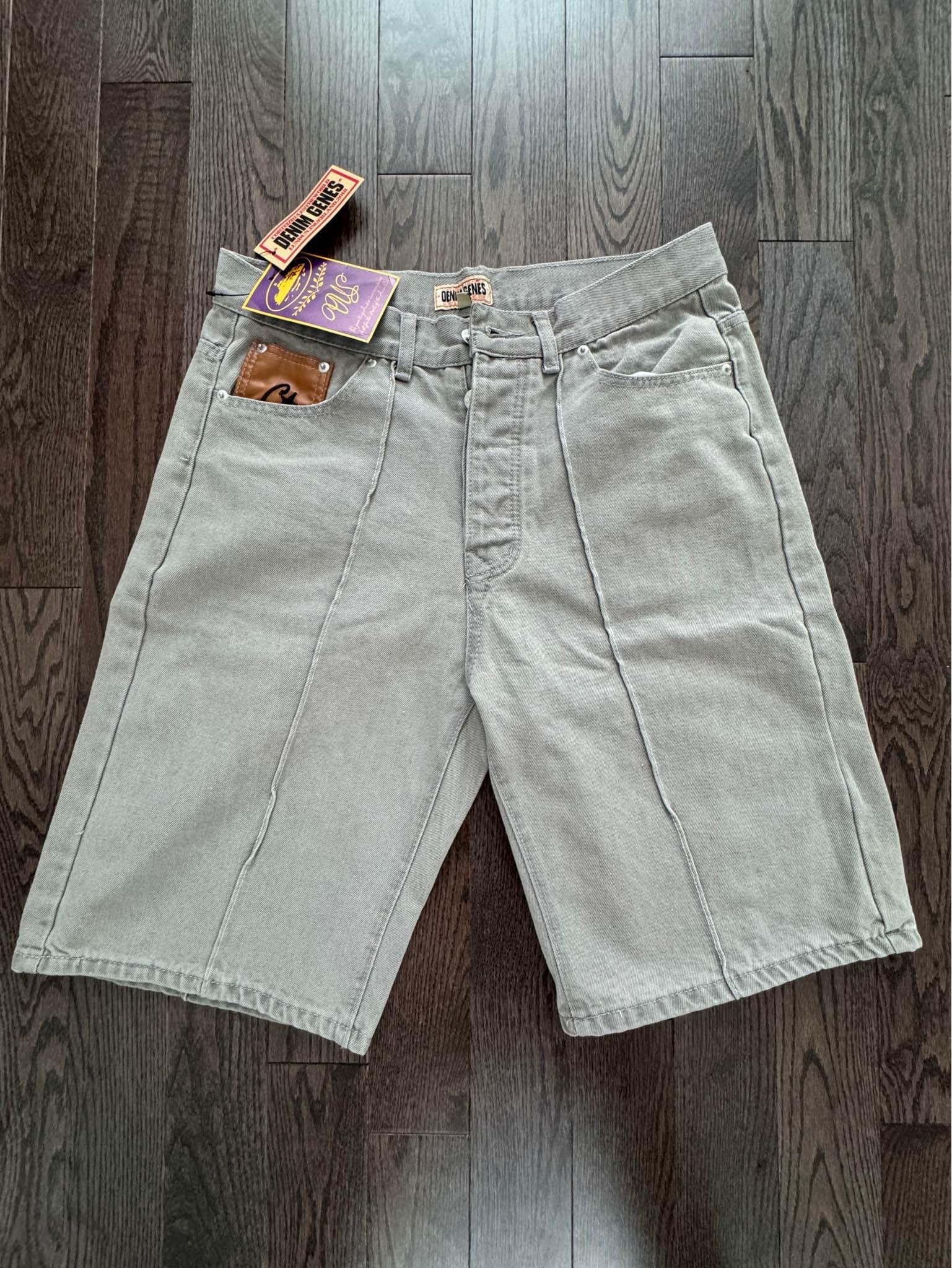 Corteiz C-Star Denim Grey shorts - Shorts - Saint-Jean-sur