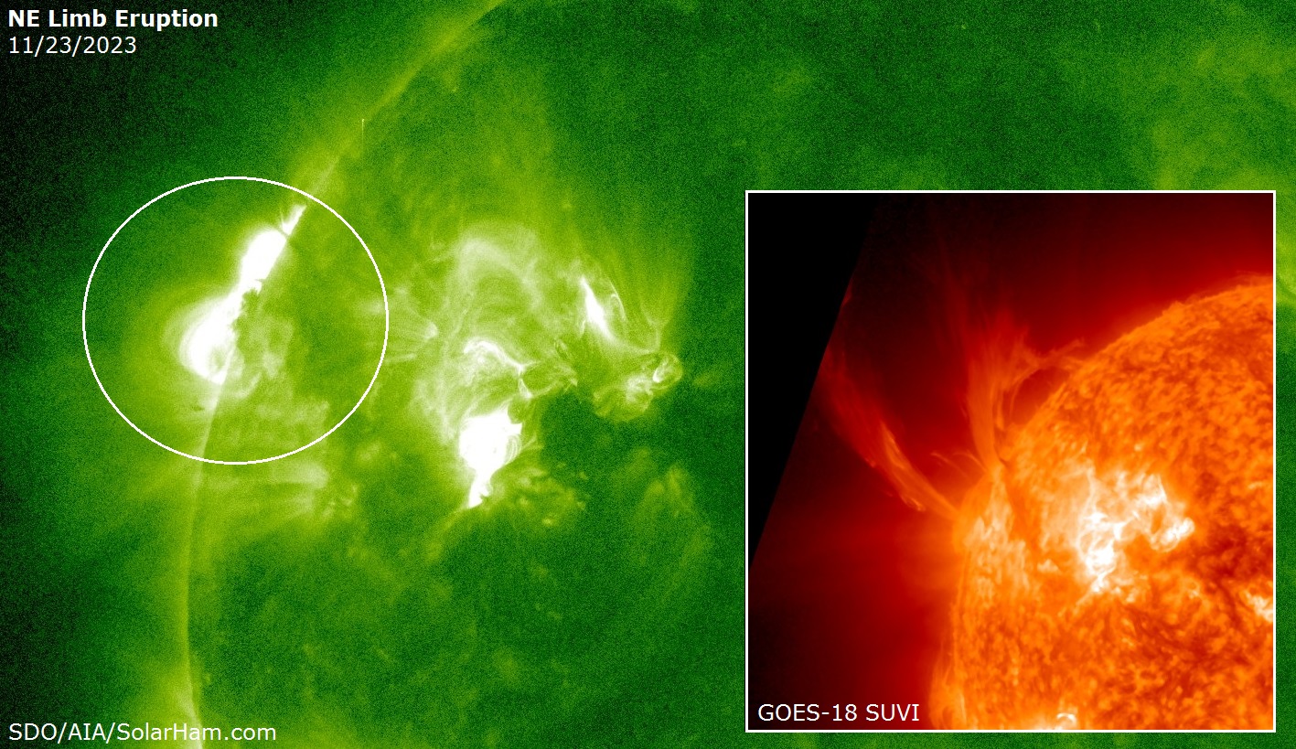 A significant eruption was... - Space Weather by SolarHam | Facebook
