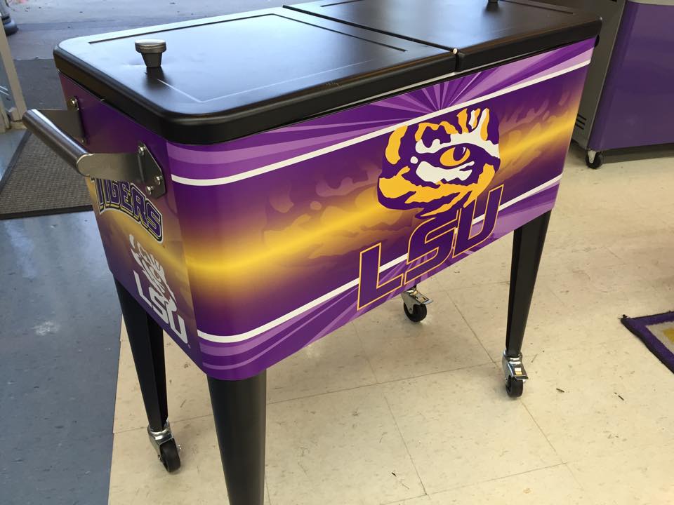 Just in New LSU mailbox , Tool box , and Ice Chest on wheels