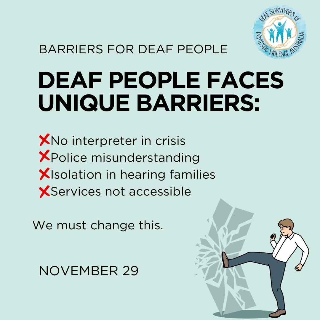Deaf Survivors of Domestic Violence Australia