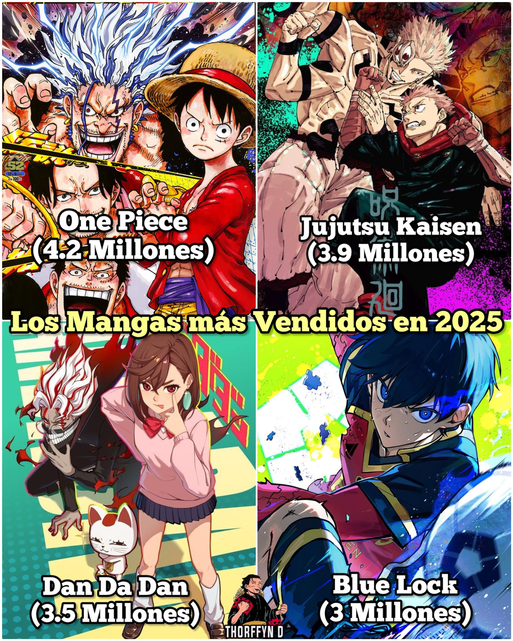 Momento - Los Mangas más Vendidos en Japón en 2025 🤯🔥 One Piece ha sido ...