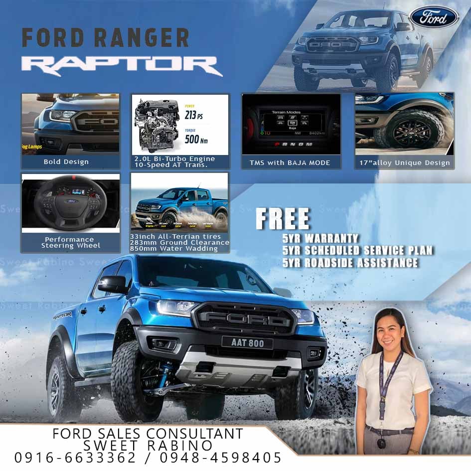FORD RANGER RAPTOR Built... - Ford Cebu - Sweetzil Rabino