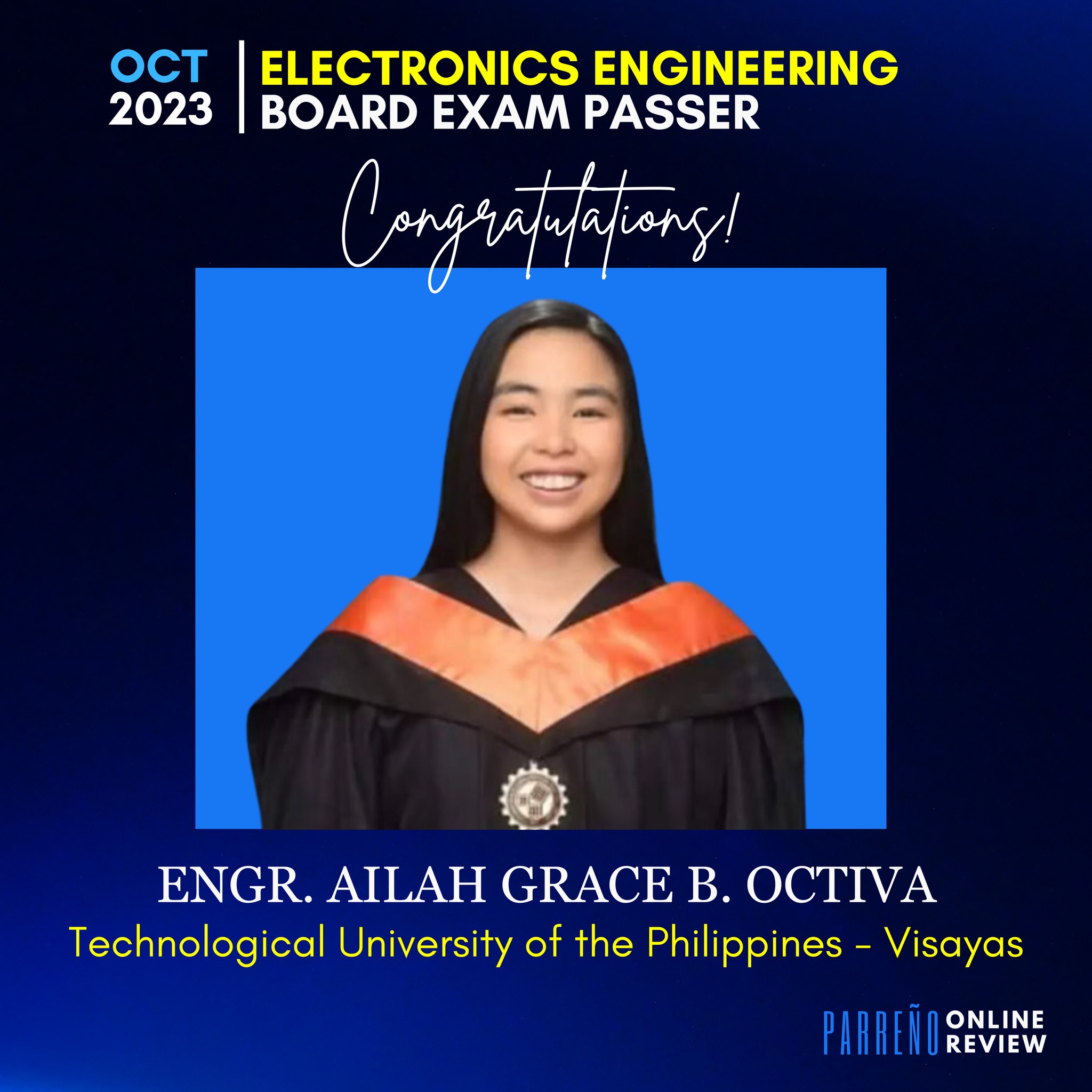 Congratulations, Engr. Ailah! - Parreño Online Review