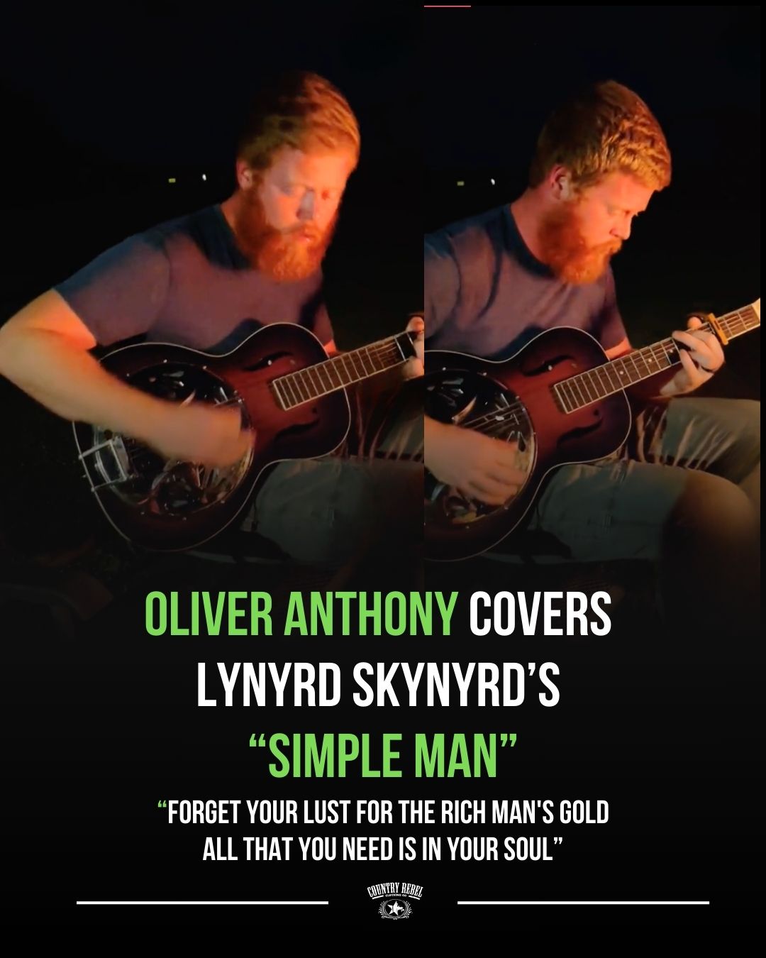 Country - This might be our favorite performance of Oliver Anthony's so ...
