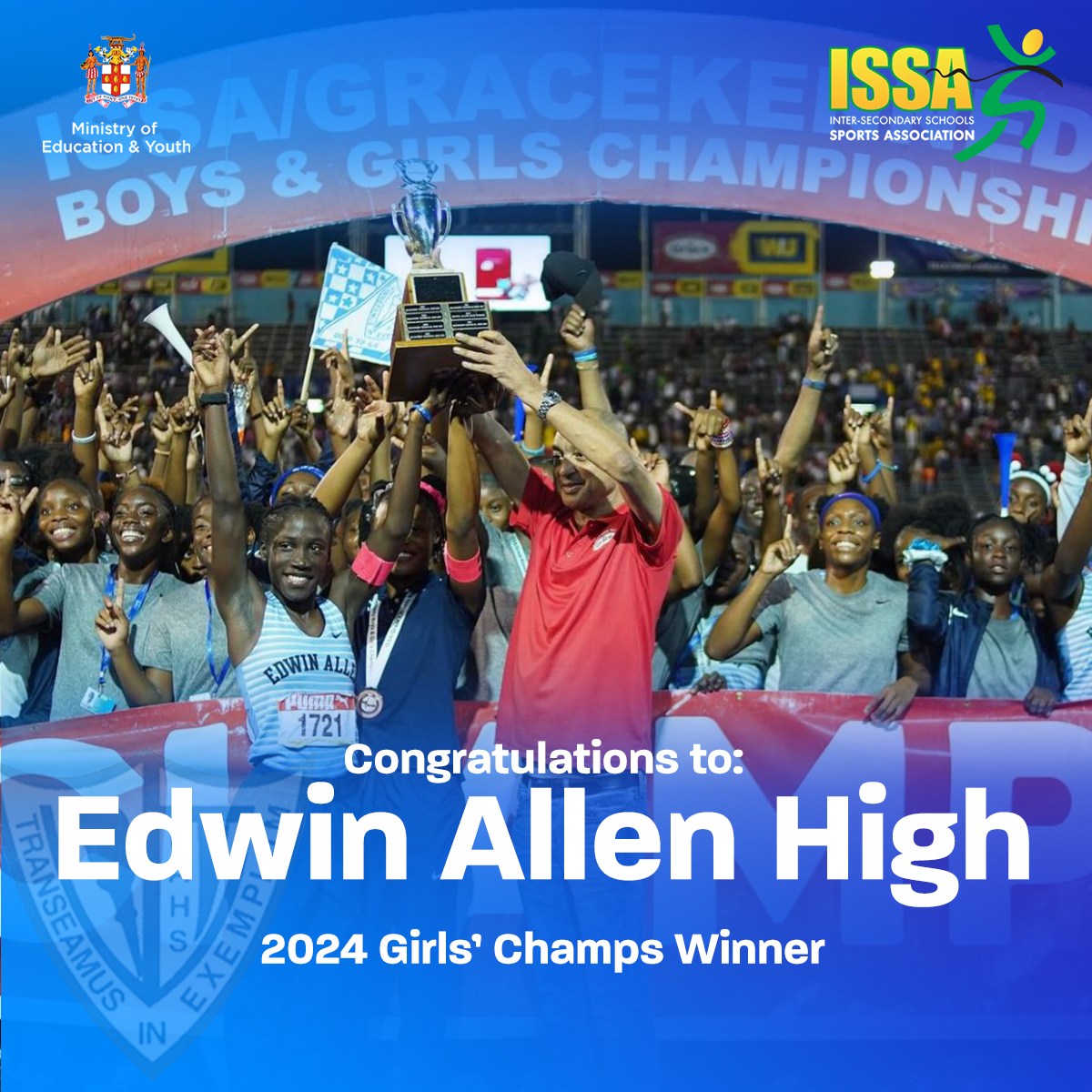 Ministry - Congratulations to Edwin Allen High School on their win at ...