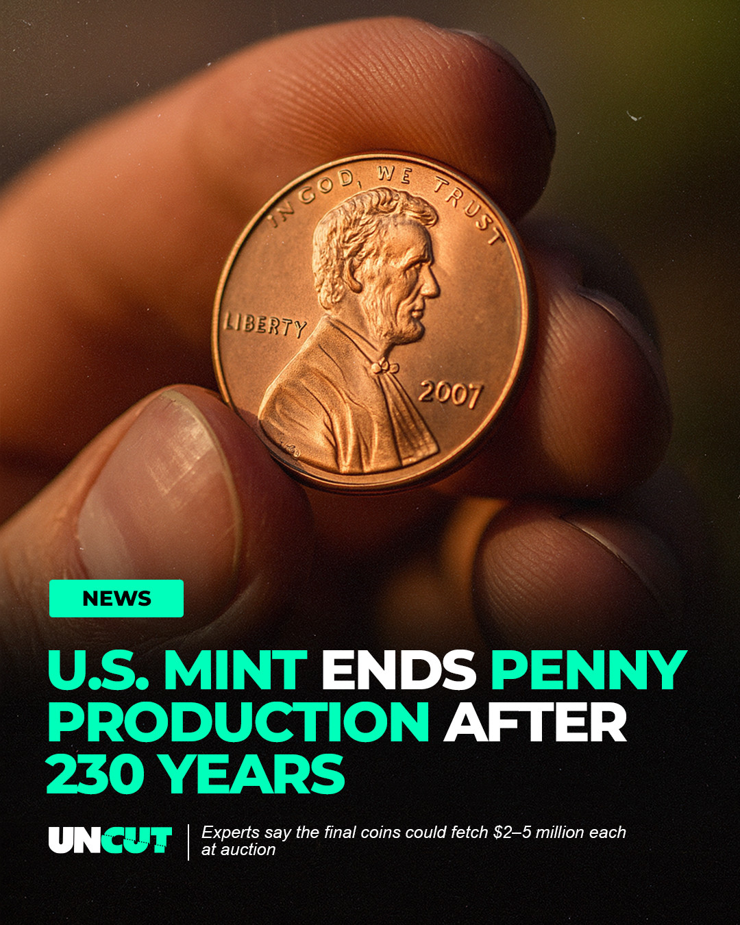 For - Experts say the final U.S. pennies could sell for up to $5 ...