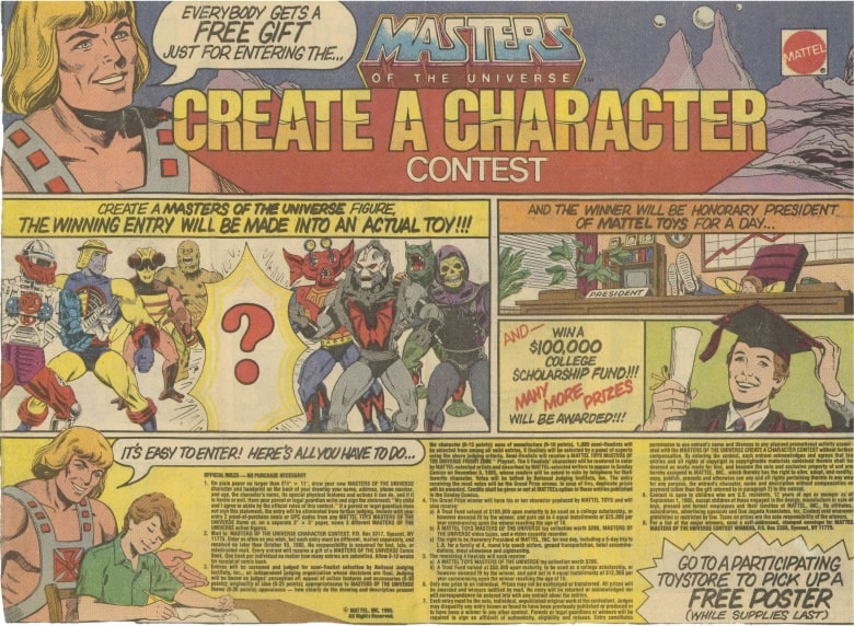 1980's - In 1985, Mattel hosted a Masters of the Universe 