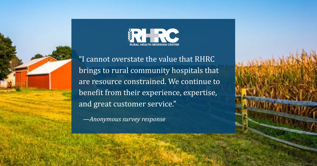 Rural - At the Rural Health Redesign Center (RHRC), we’re proud to ...