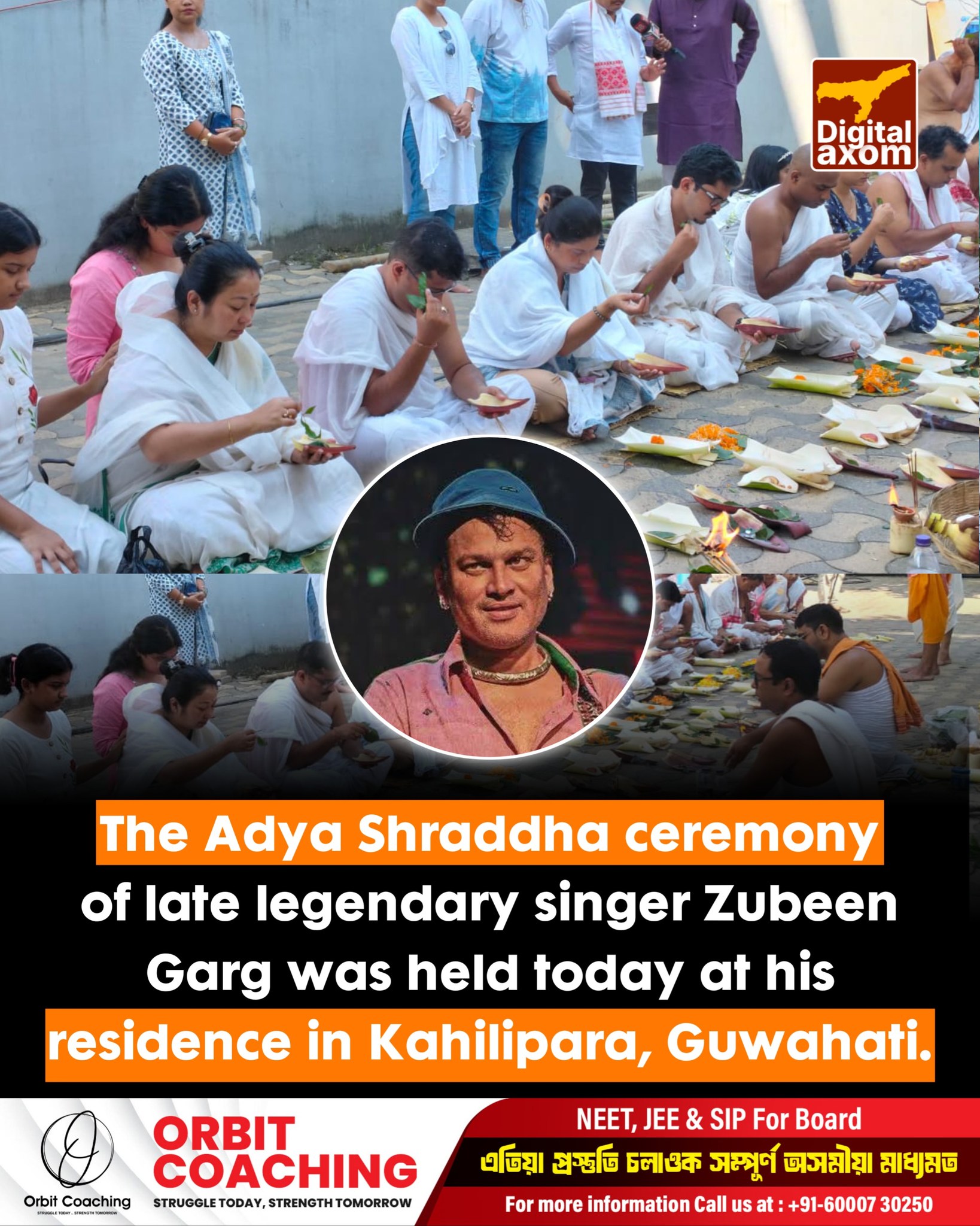 Digital - The Adya Shraddha ceremony of late legendary singer Zubeen ...