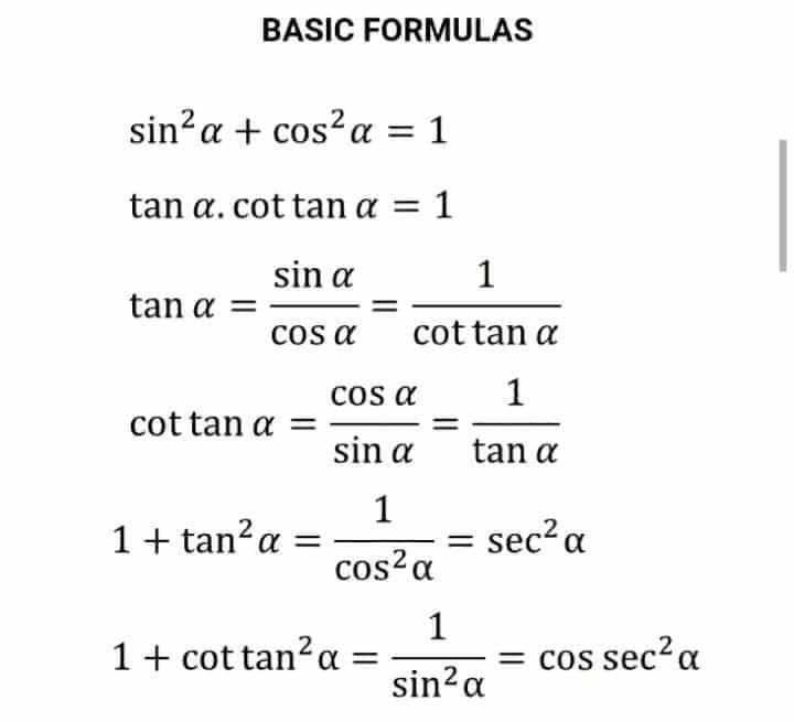 Important math formulas - Engineering Infinity