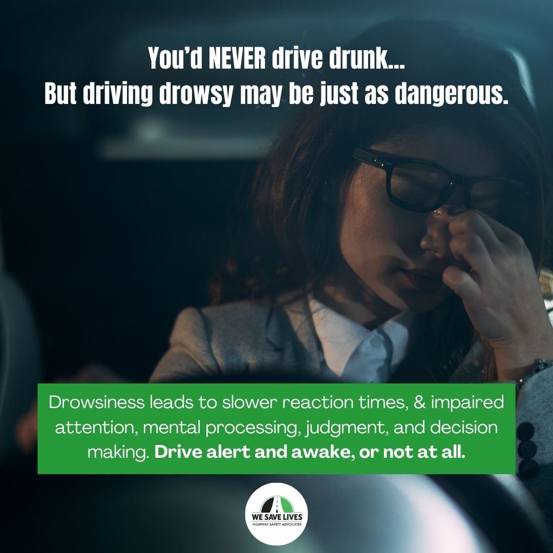 We - #drowsydrivingpreventionweek 📅🕒 This week, let’s alert the public ...