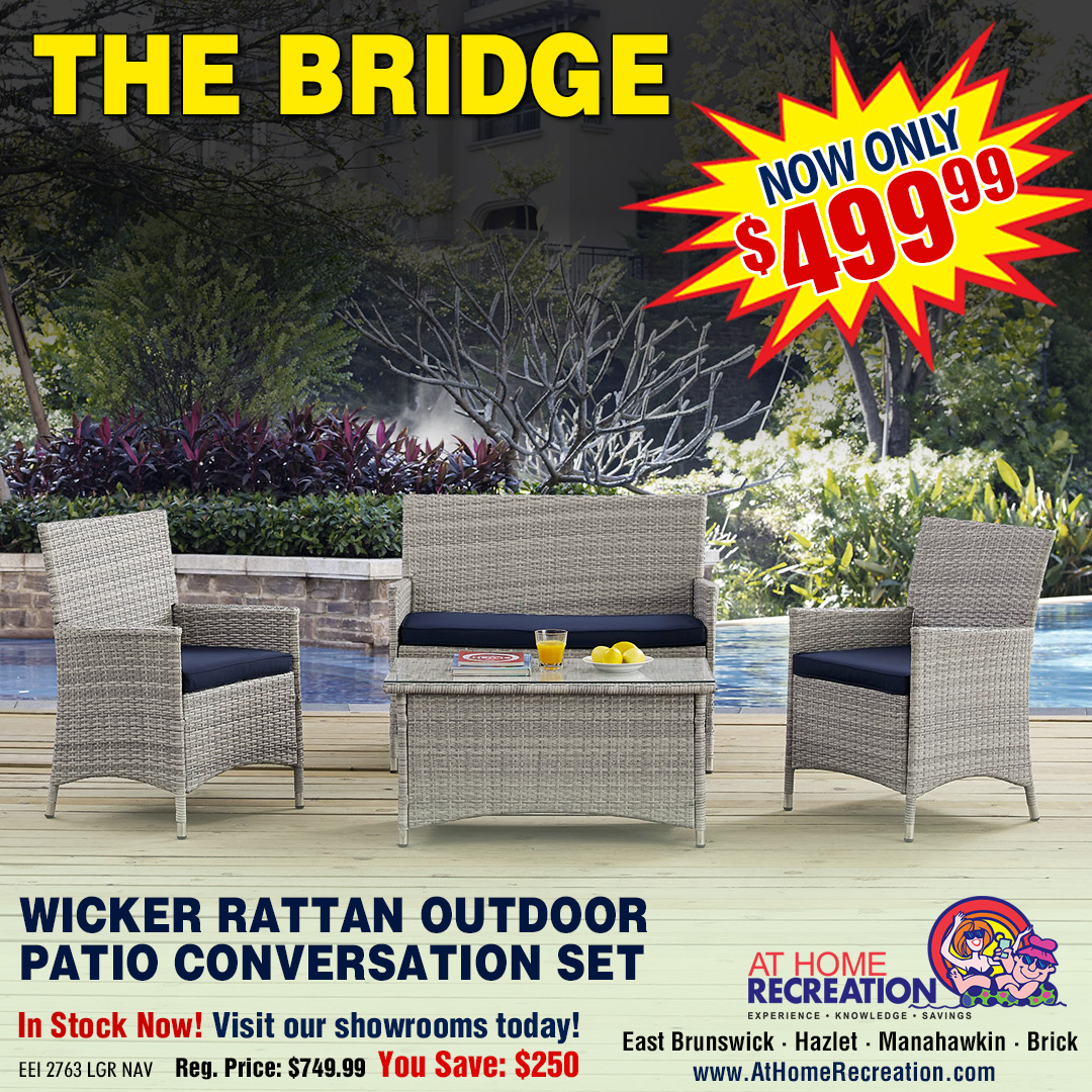 The Bridge Wicker Rattan Outdoor... - At Home Recreation LLC.