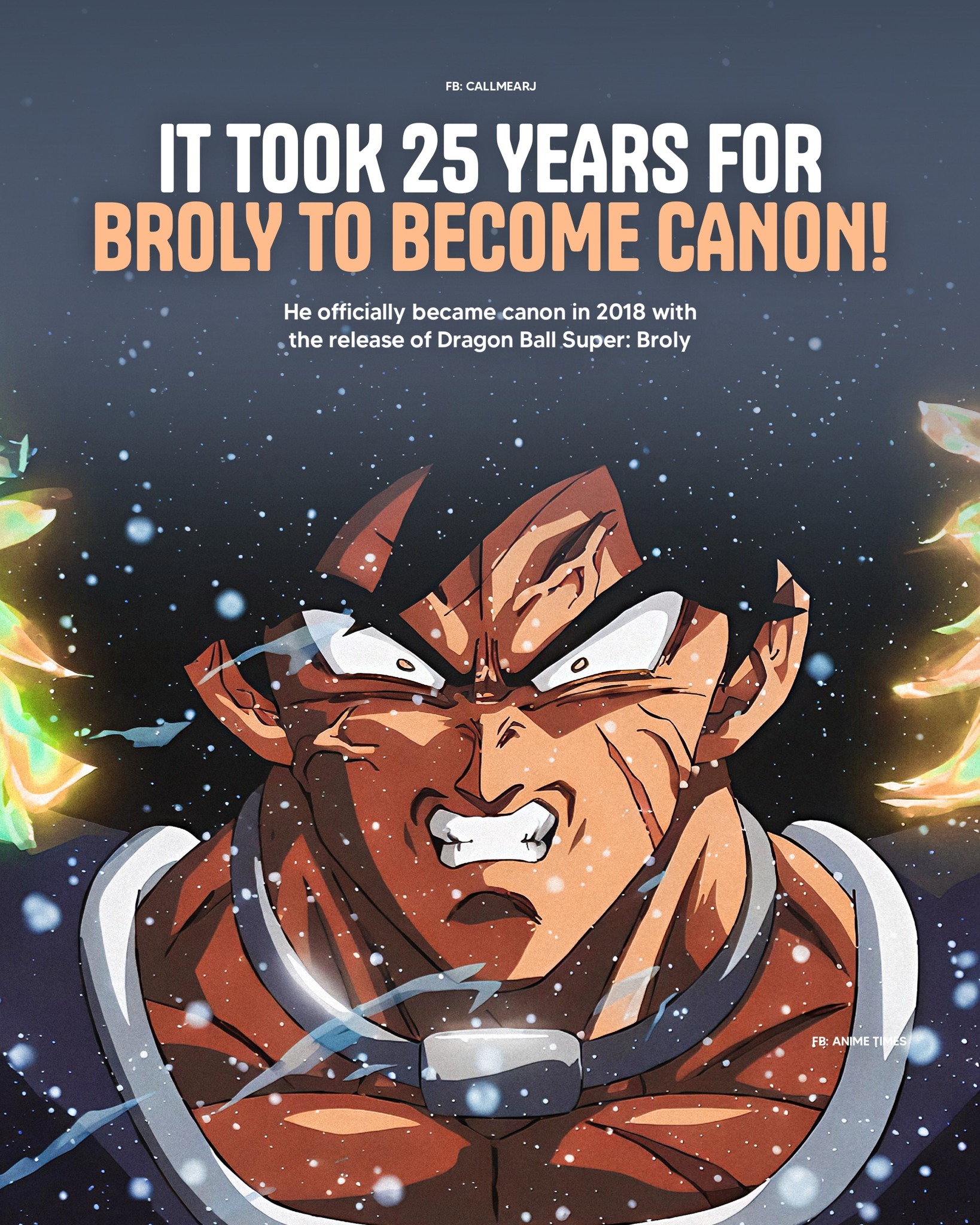 CALLMEARJ - Broly first appeared in 1993 in the non-canon... | Facebook