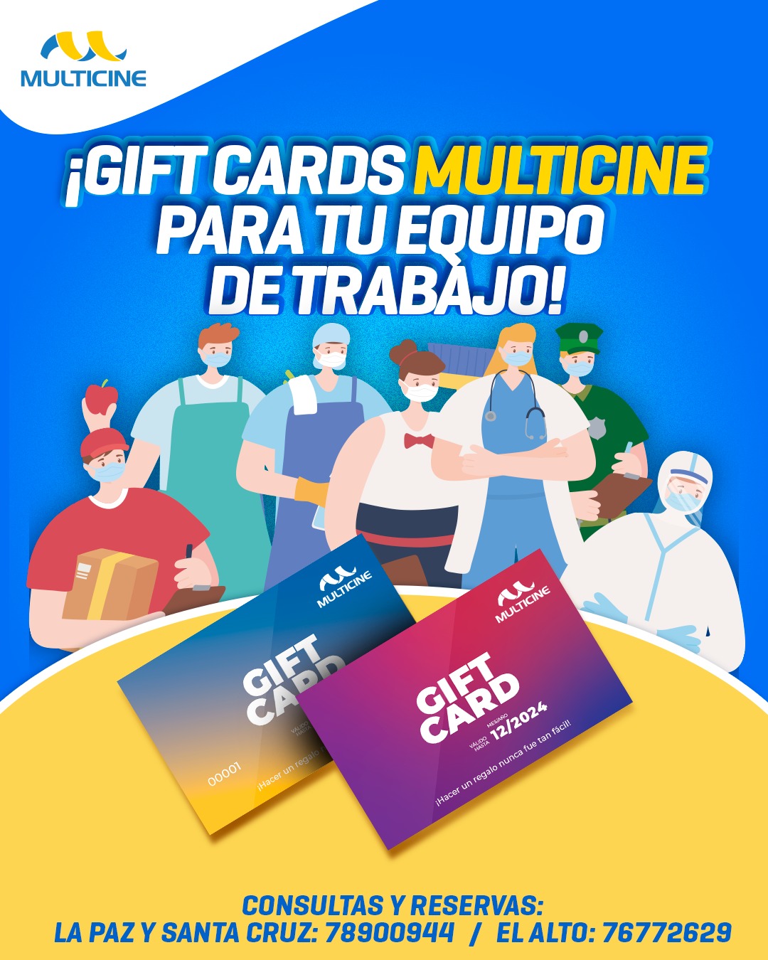 Multicine - ¡El mejor regalo para tu equipo de trabajo es una Gift Card ...