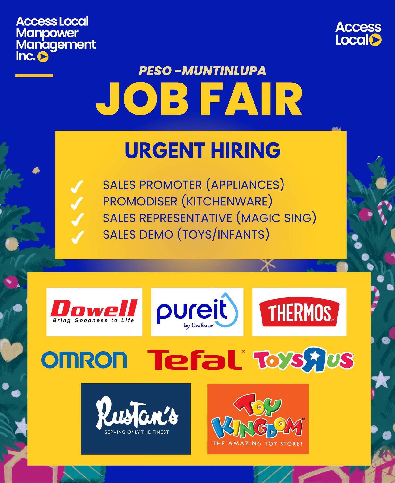 🎉🎉JOB FAIR ALERT🎉🎉... - Access Local Manpower Management Inc.
