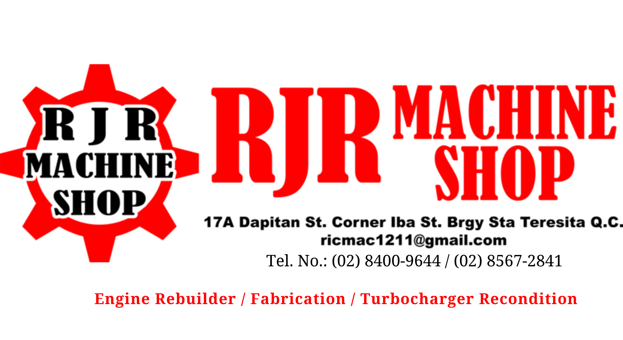 RJR Machine Shop | Quezon City