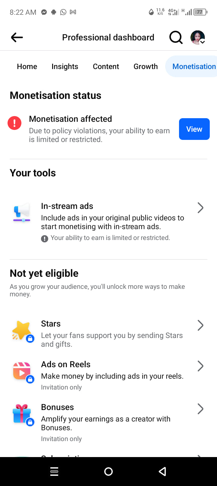 Facebook Bonus Program Issues | Please how do i go about this to get it ...