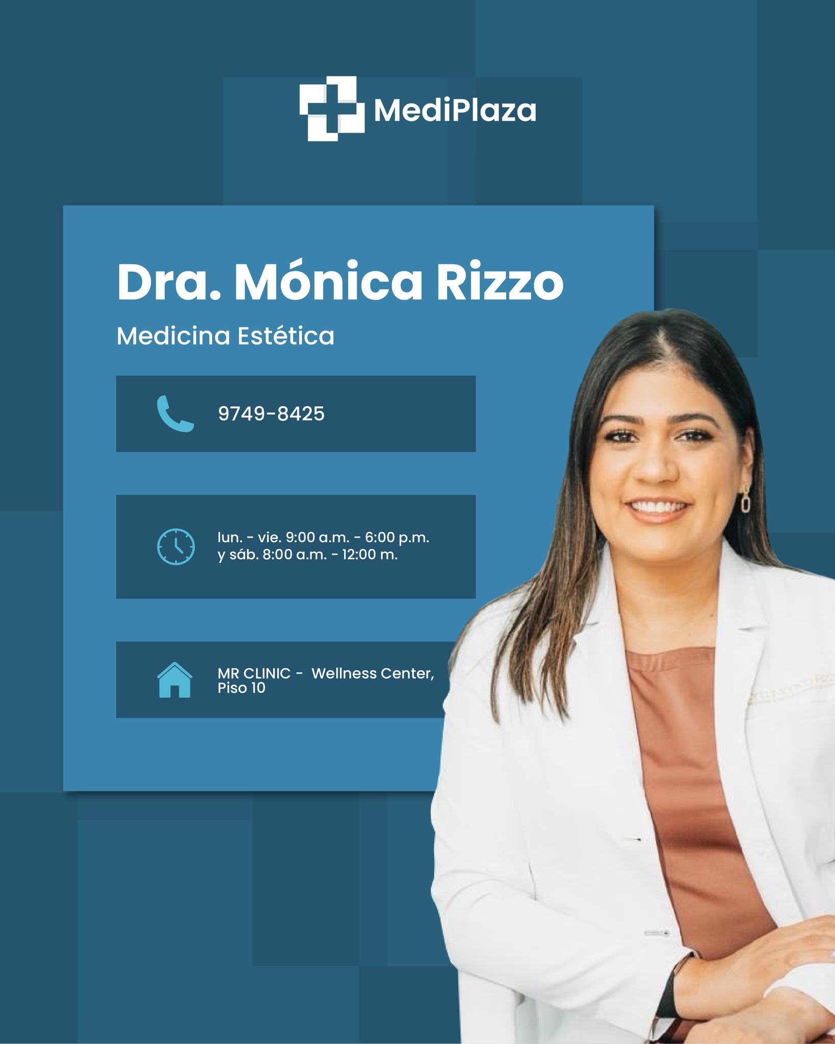 MediPlaza - Conoce a la Dra Mónica Rizzo 👩🏻‍⚕️ Medicina... | Facebook