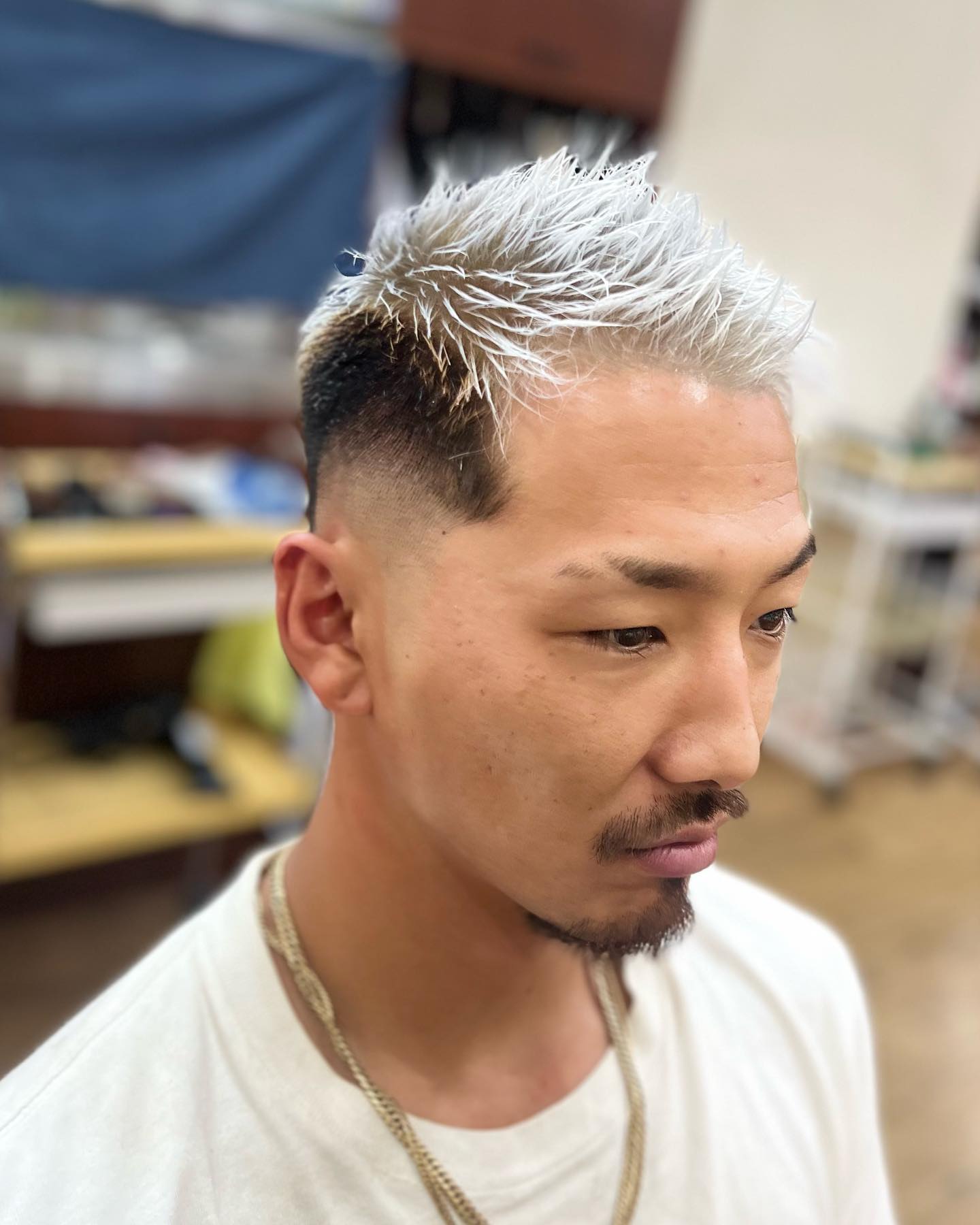 短髪漢髪『 フェードカット』, □ セットが映える人気スタイル ハチ