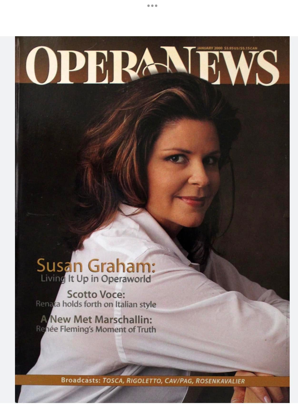 As I said in the very first Opera News Awards that I hosted Opera  