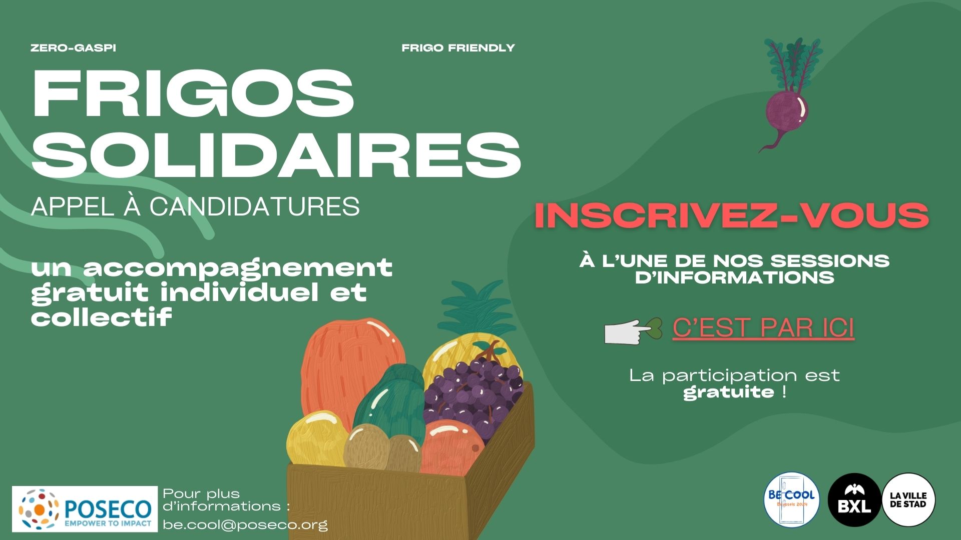 FRIGOS SOLIDAIRES - séance d'informations