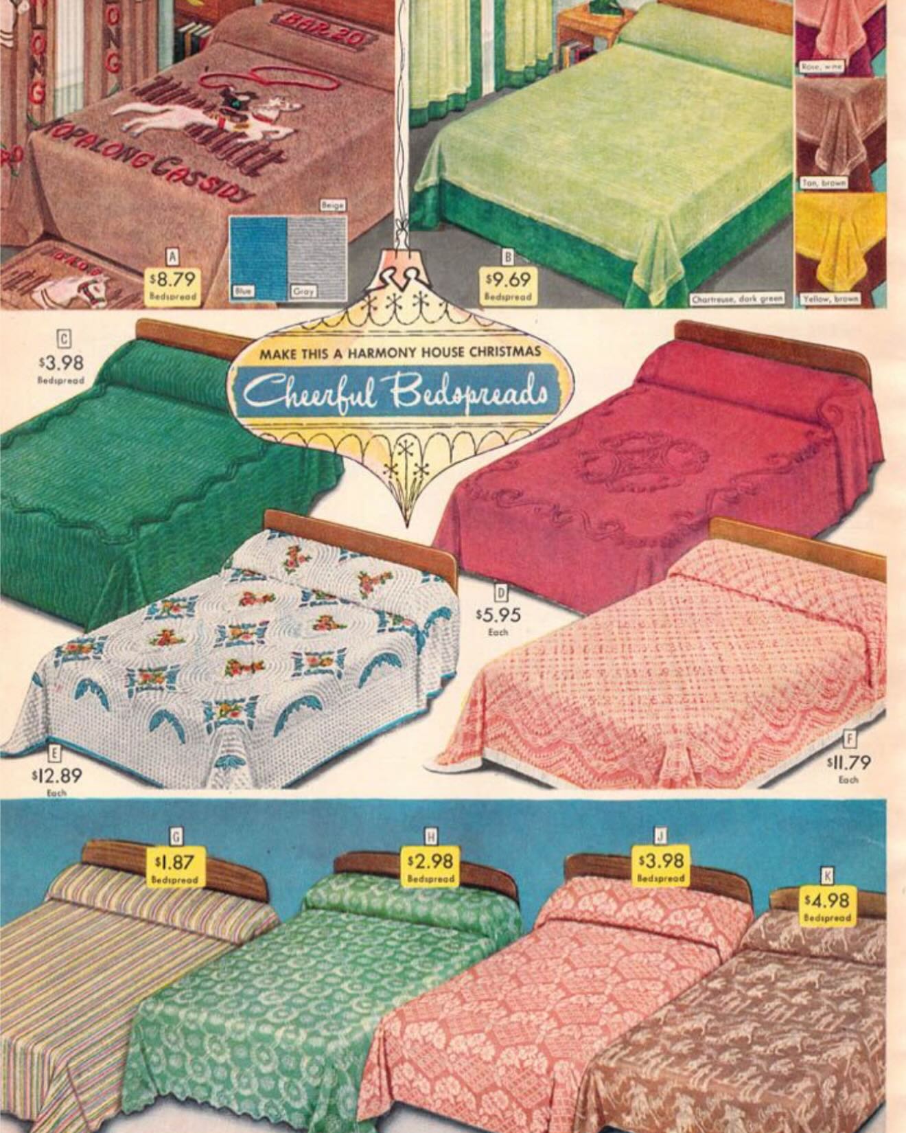 1960s SEARS PEPSI BEDSPREAD sold in 2023 for $229 ❤️💙